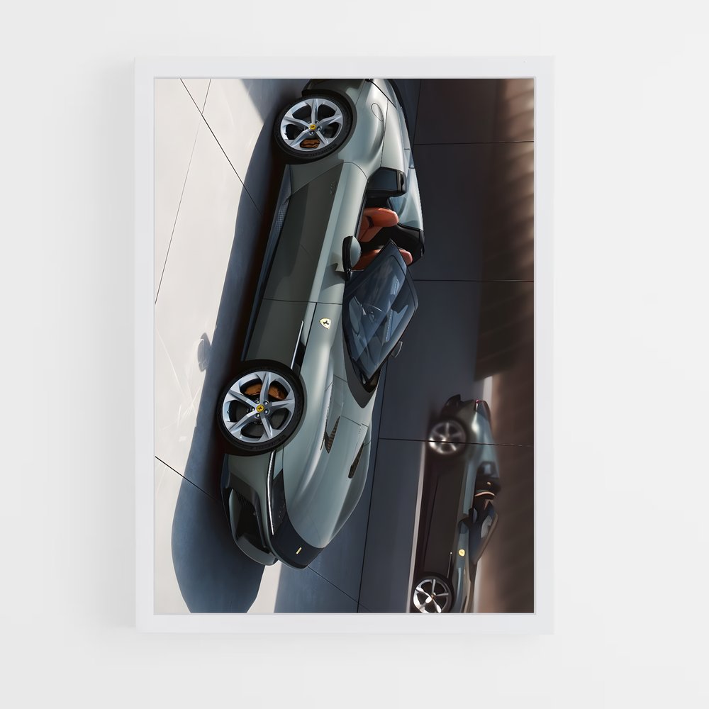 Poster Le Pilote Solitaire – affiche Ferrari (vue 3)